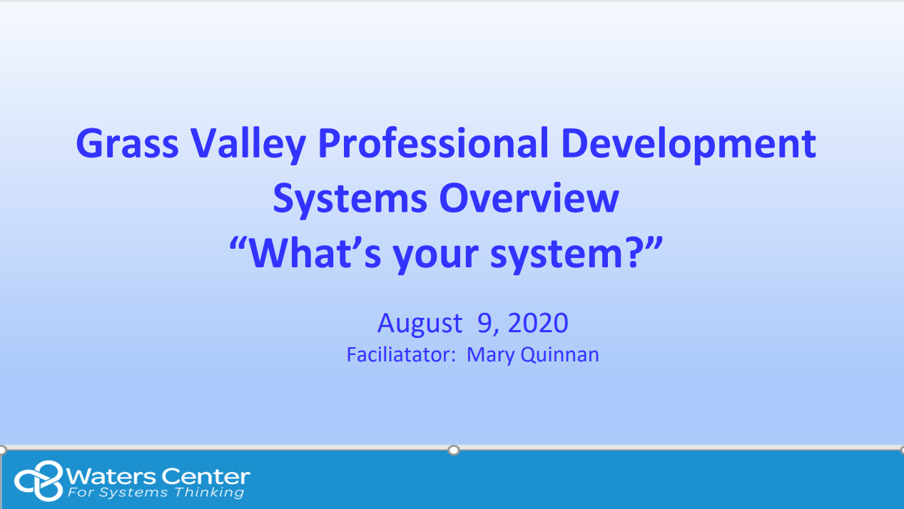 What's your system slide