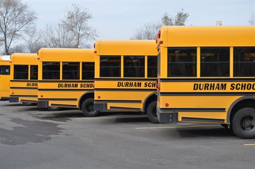 school busses lined up